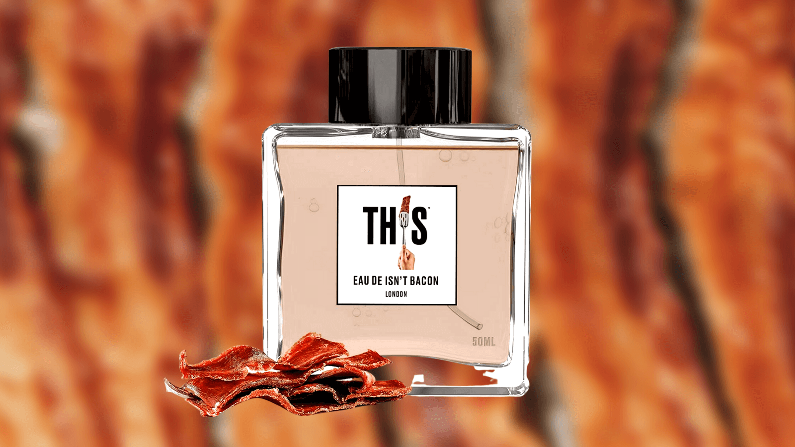 Vegan bacon perfume by THIS