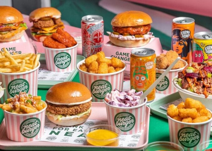 A selection of burgers and fries from Neat Burger, which has just shut all its UK locations